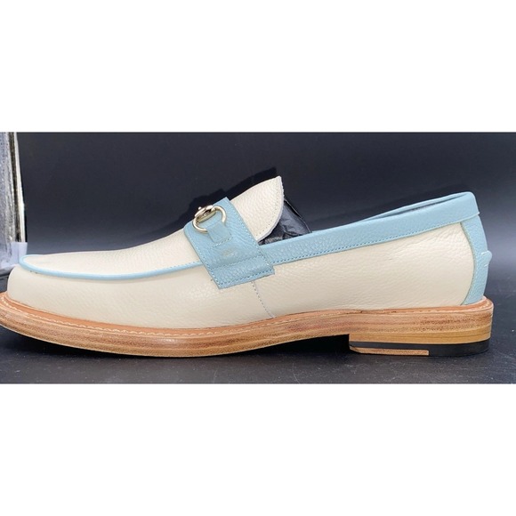 Boardwalk White Sands Leather Horse-Bit Loafers Men's 11 - Picture 7 of 16